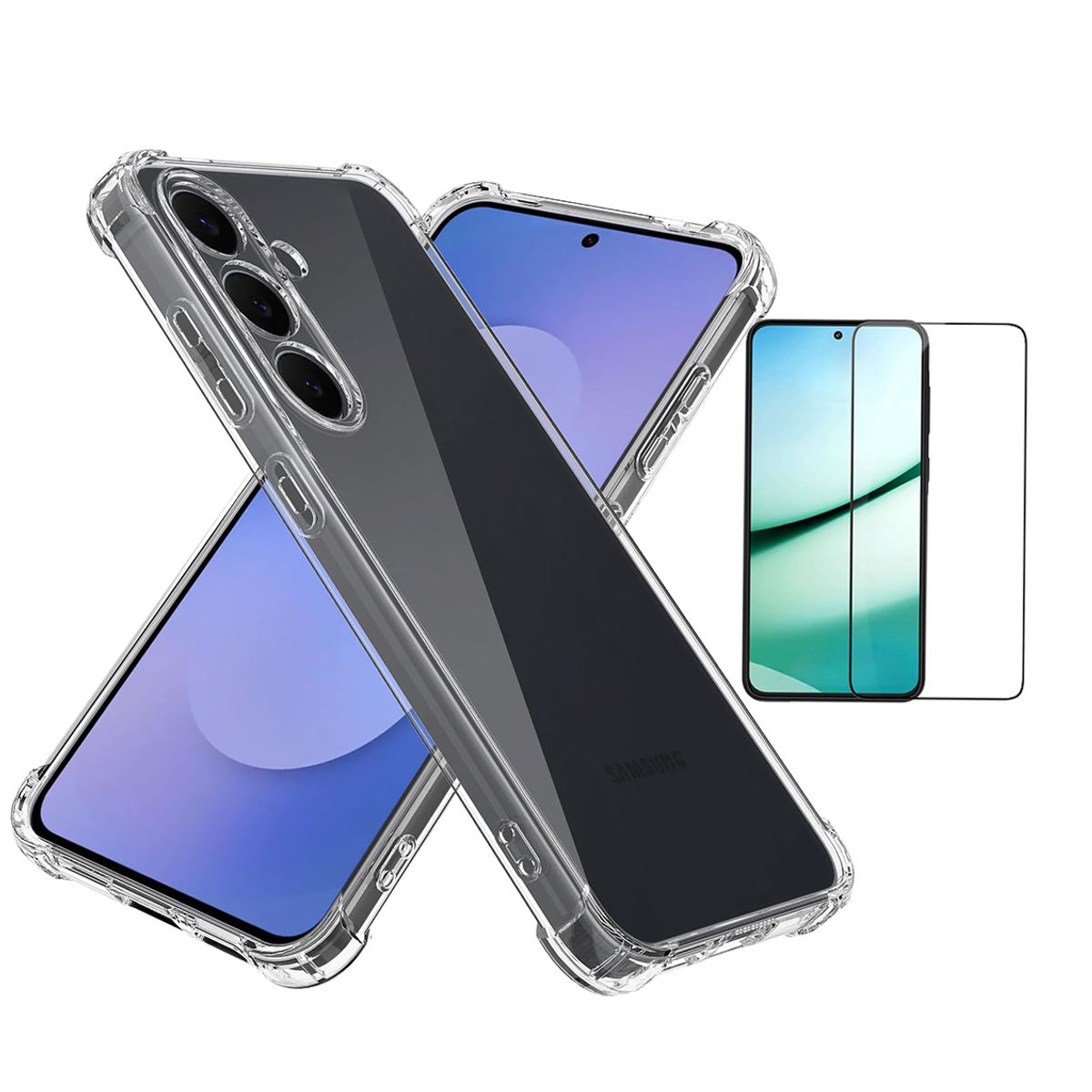 GENERICO - Carcasa Transparente Premium Compatible con Samsung S26 y Lamina 9H