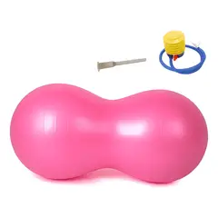 GENERICO - Balón ovalado pilates yoga tipo maní 90x45cm + bombín 21
