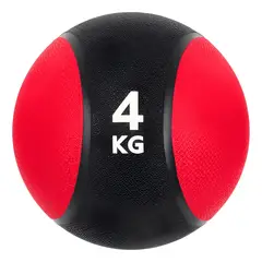 GENERICO - Balón medicinal 4kg con rebote para entrenamiento Negro 2