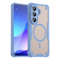GENERICO - Funda Reforza Carga Magnética Compatible con Samsung Galaxy S26 Azul Claro
