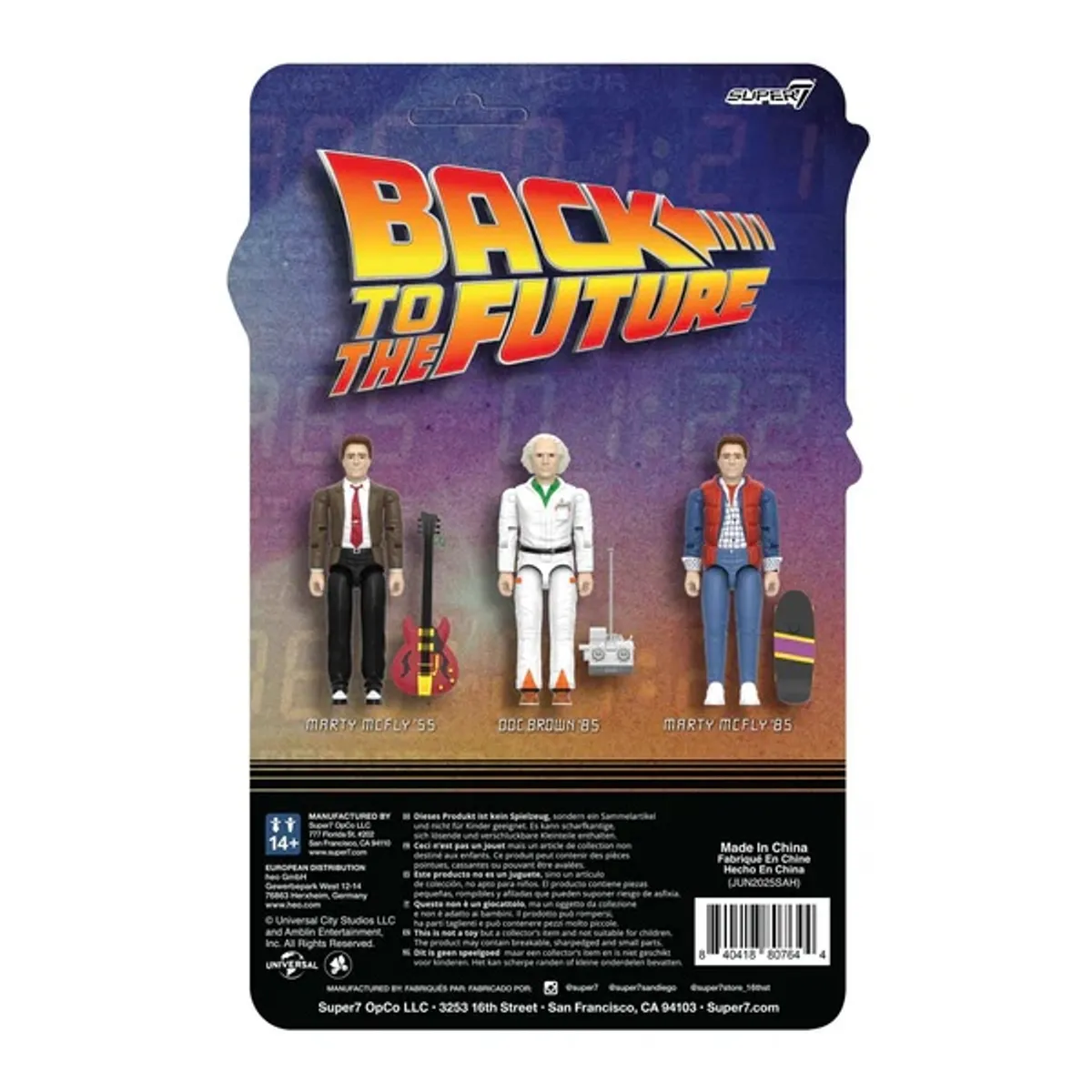 SUPER7 - Back To The Future ReAction  Doc Brown ’85 - Figura Coleccionable