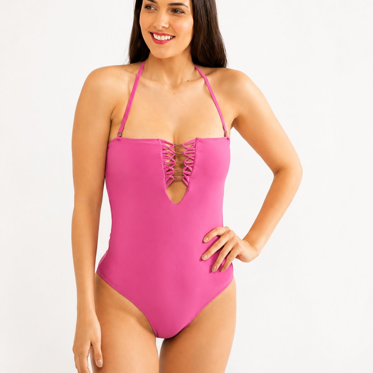 ARZANE - Traje de Baño TTN Escote Guinda