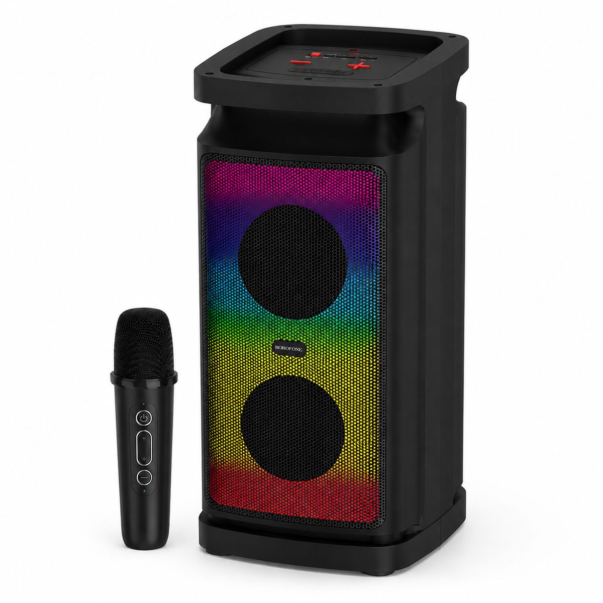 BOROFONE - Parlante Karaoke Bluetooth 20w Micrófono Inalámbrico