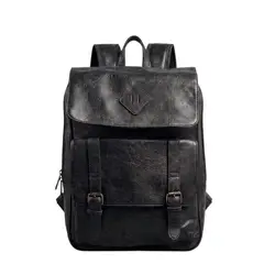 GENERICO - Mochila Elegante de Cuero PU Impermeable de Gran Capacidad
