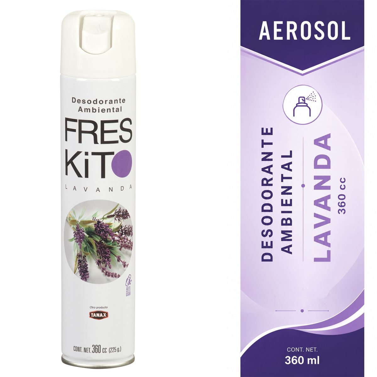 TANAX - DESODORANTE AMBIENTAL LAVANDA 360CC FRESKIT