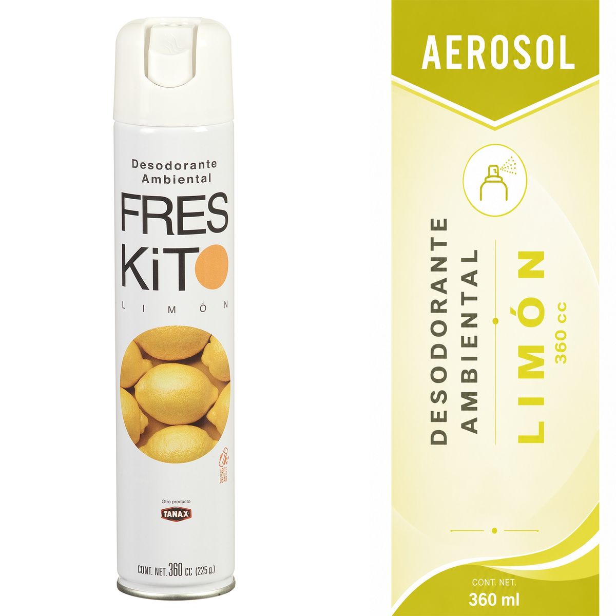 TANAX - DESODORANTE AMBIENTAL LIMON 360CC FRESKIT