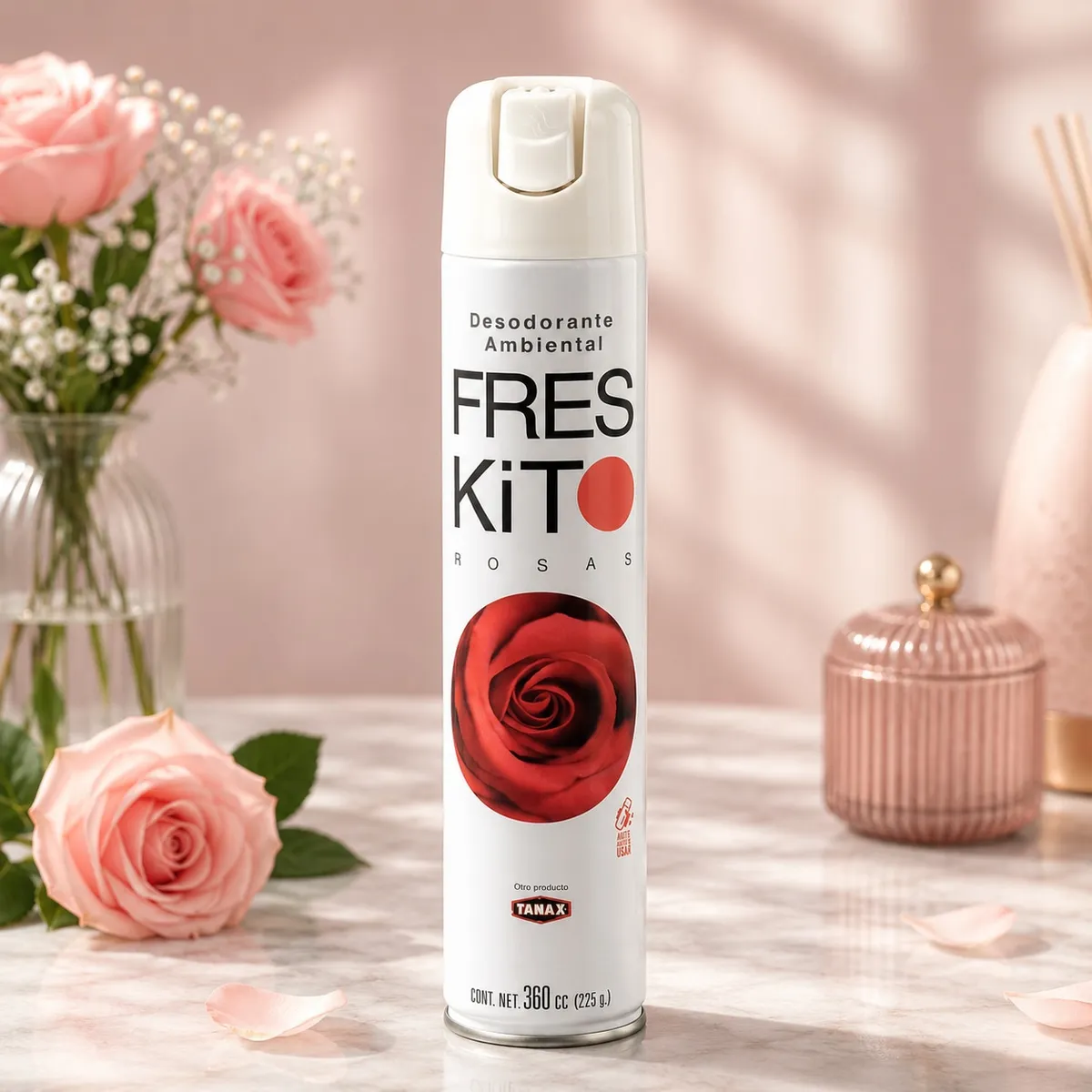 TANAX - DESODORANTE AMBIENTAL ROSAS 360CC FRESKIT