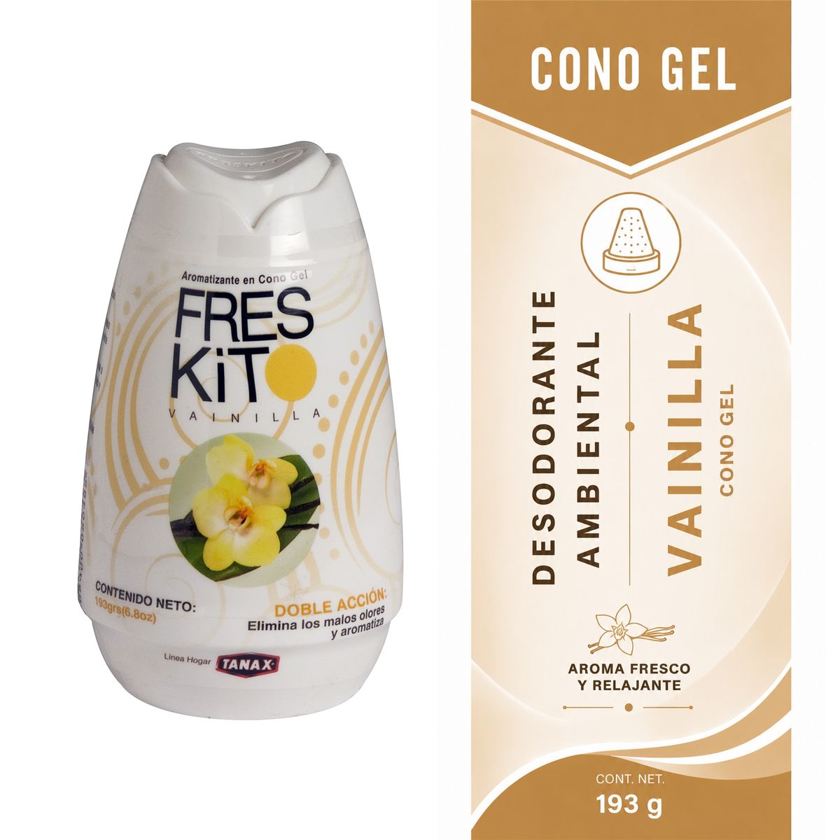 TANAX - CONO GEL VAINILLA 193GRS FRESKIT