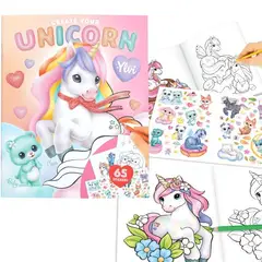 DEPESCHE - Libro para colorear c stickers - Create your Unicorn