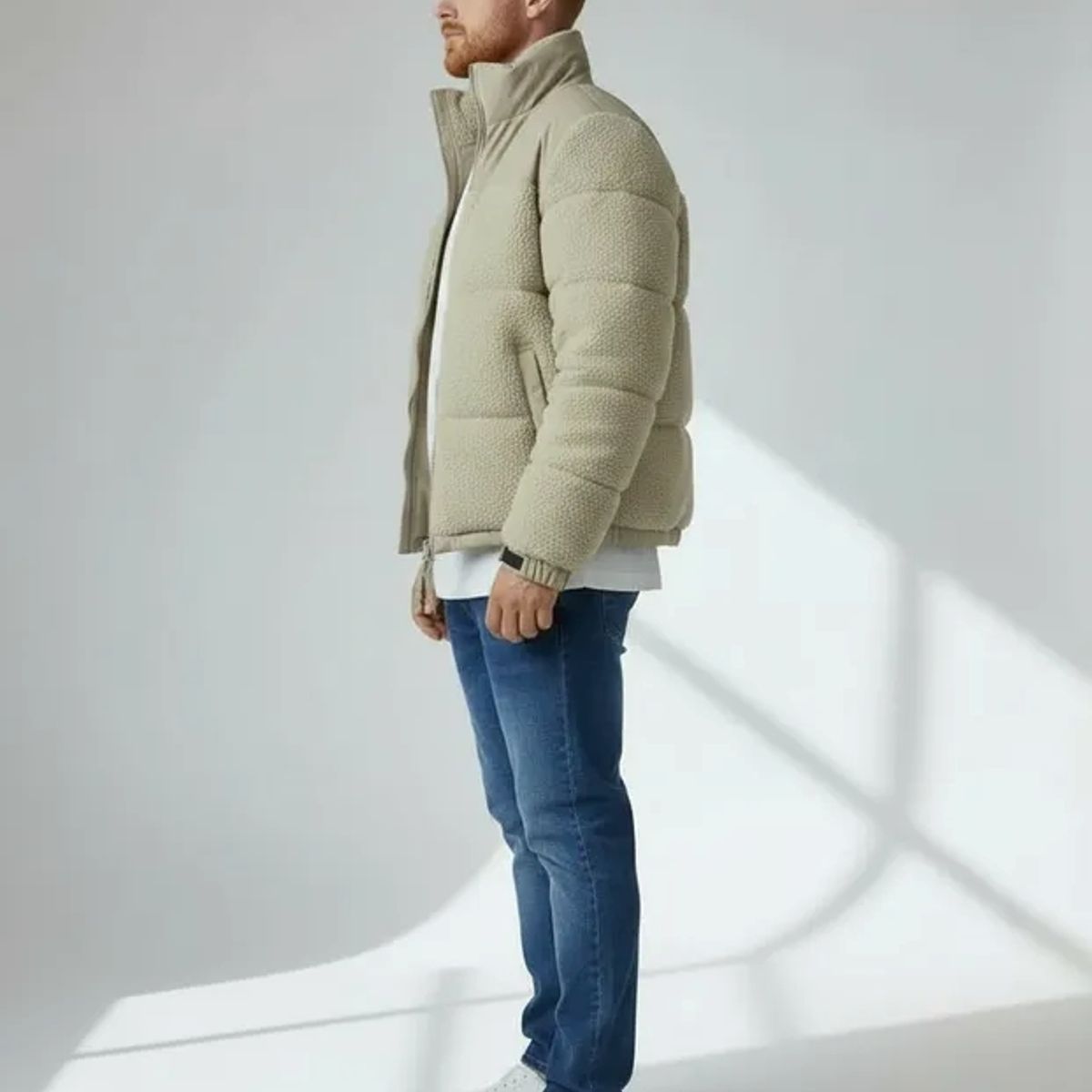 BLUE MOUNTAIN - Chaqueta Teddy Hombre Polar Sherpa Invierno Premium Acolchado