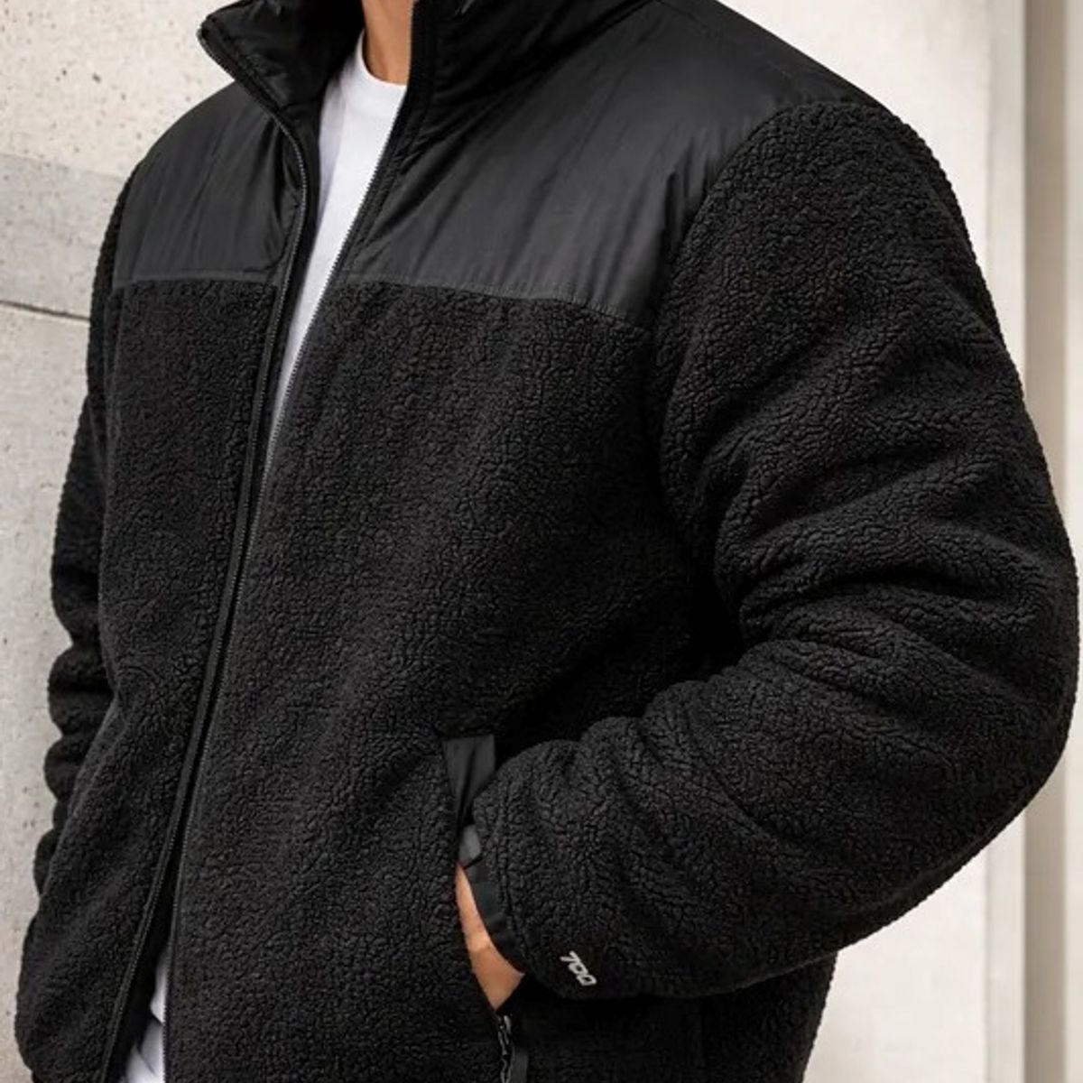 BLUE MOUNTAIN - Chaqueta Teddy Hombre Polar Sherpa Invierno Premium Acolchado