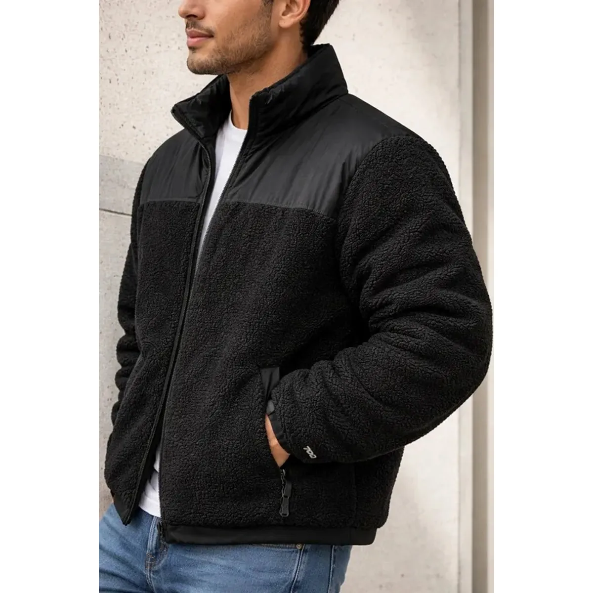 BLUE MOUNTAIN - Chaqueta Teddy Hombre Polar Sherpa Invierno Premium Acolchado