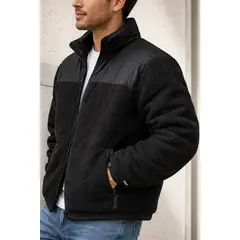 BLUE MOUNTAIN - Chaqueta Teddy Hombre Polar Sherpa Invierno Premium Acolchado