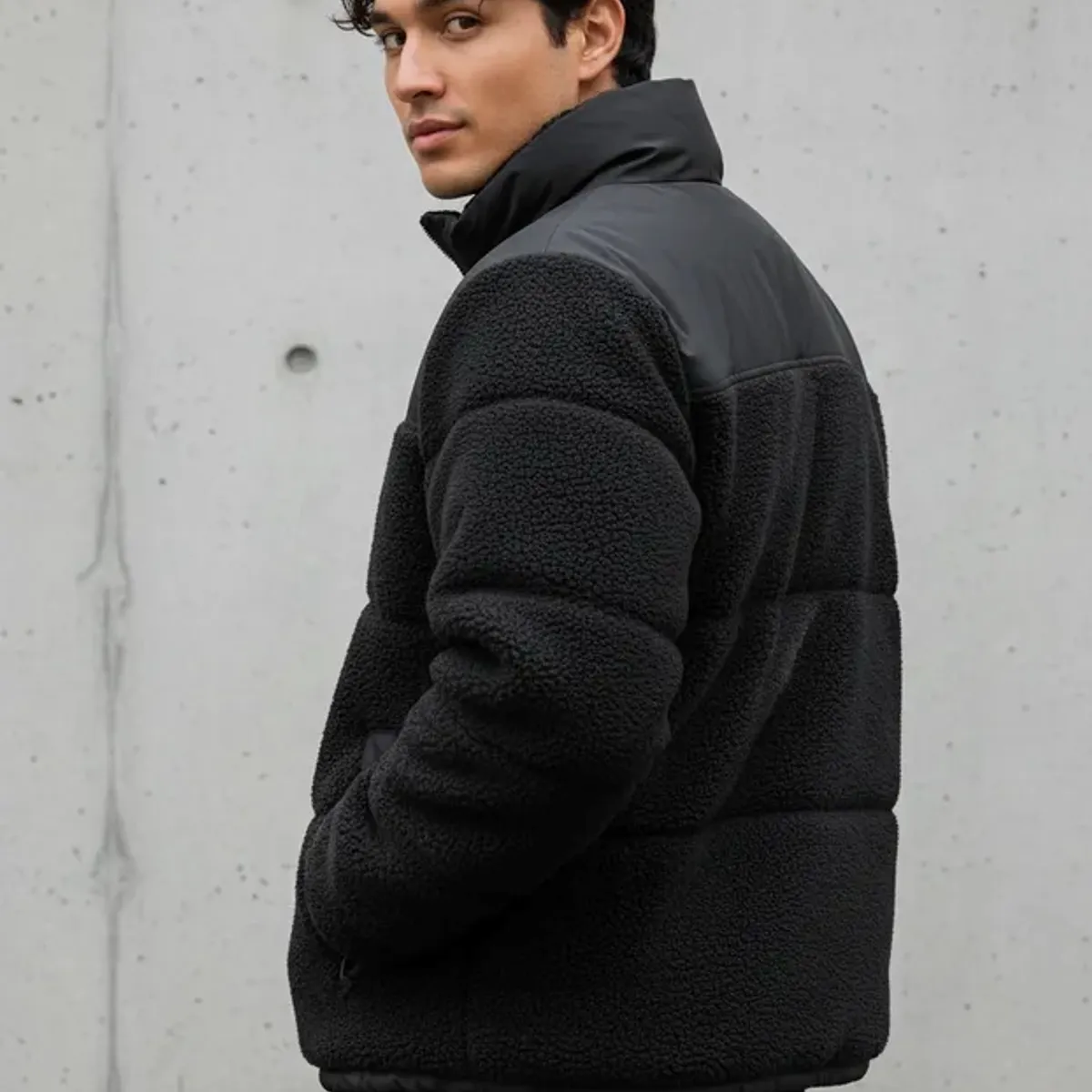 BLUE MOUNTAIN - Chaqueta Teddy Hombre Polar Sherpa Invierno Premium Acolchado