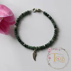 GENERICO - Pulsera Crisoprasa plata 925 Armonía y equilibrio
