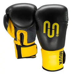 MUUK - GUANTE DE BOX PU IMPACT NEGROAMARILLO