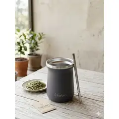 HALTEN - MATERO ACERO INOX 300 ML GRIS