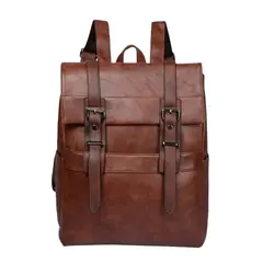 GENERICO - Mochila Elegante de Cuero PU Impermeable de Gran Capacidad