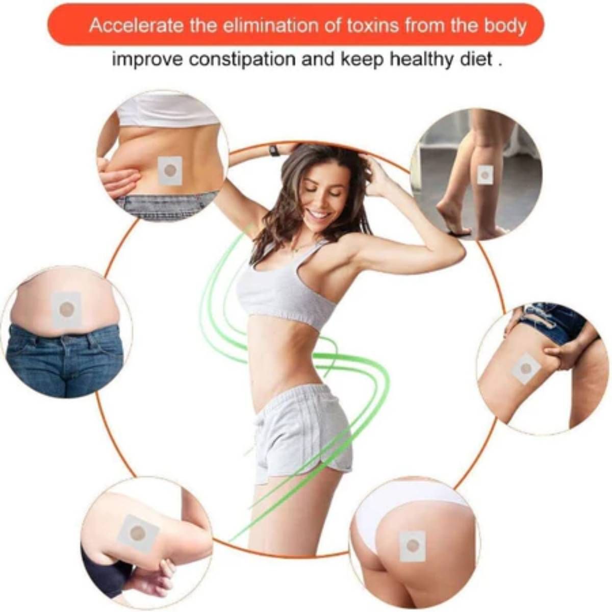 GENERICO - Slim Patch parches reductores - Adelgazantes Naturales - Pack 30 Unidades
