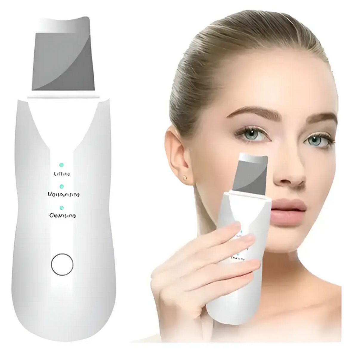 GENERICO - Limpiador Ultrasonico Hidrata Exfoliante Facial Con Espatula