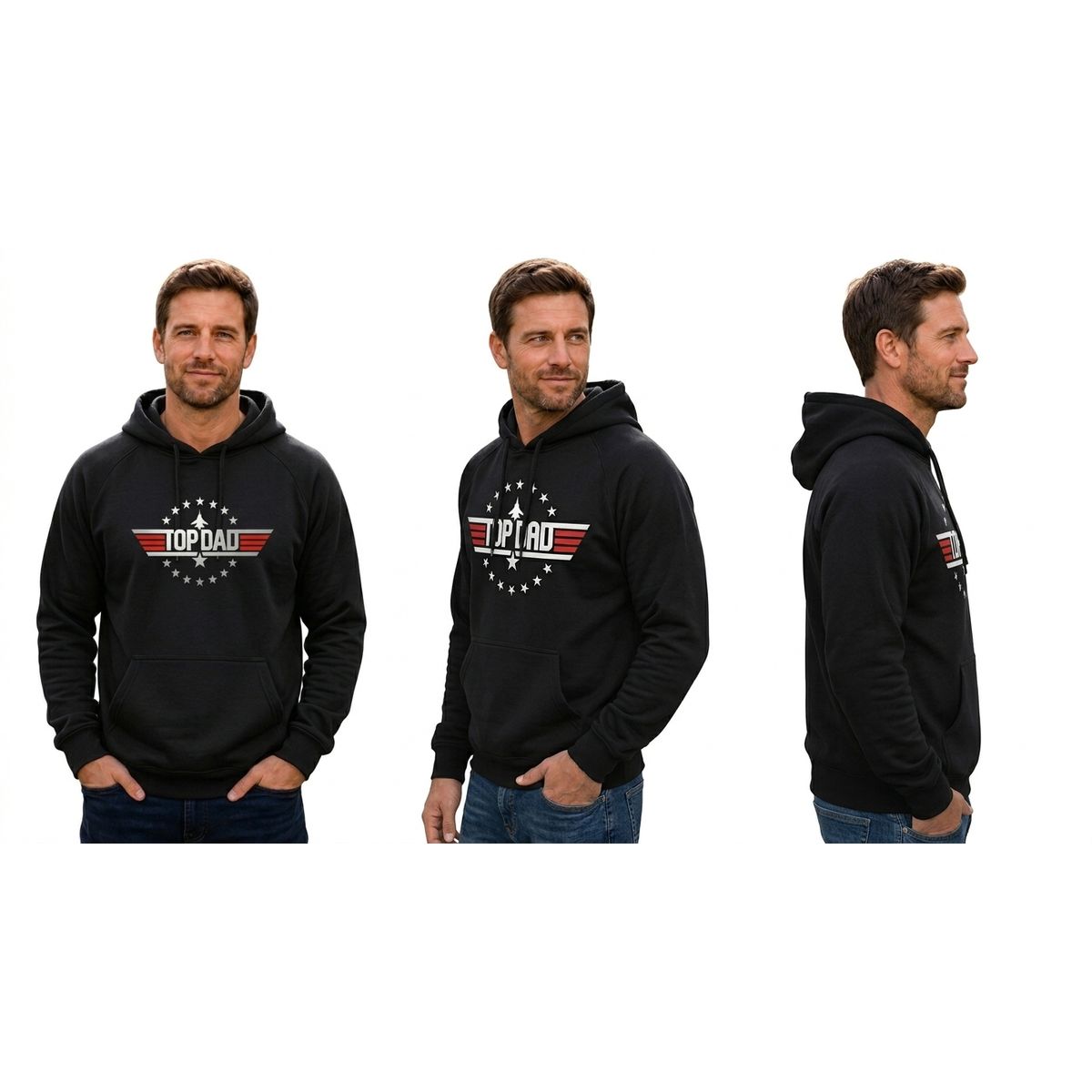 MARITEX - Poleron para hombre Topdad Dia del Padre papa Top