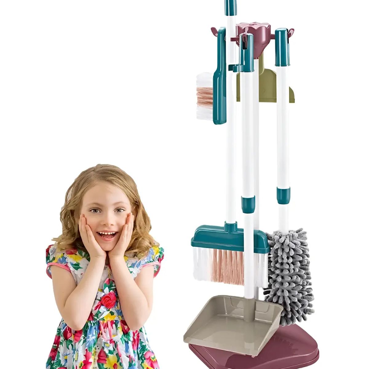 GENERICO - Set Aseo Juego Didactico De Limpieza Para Niños Netsys Color Blanco