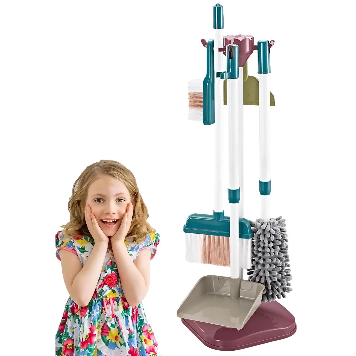 GENERICO - Set Aseo Juego Didactico De Limpieza Para Niños Netsys Color Blanco