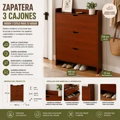 GENERICO - Zapatero Organizador Estante 115Alto 100ancho 17cm