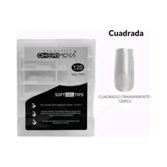 GENERICO - Tips Soft Gel Coffin Cuadrado 120 pcs