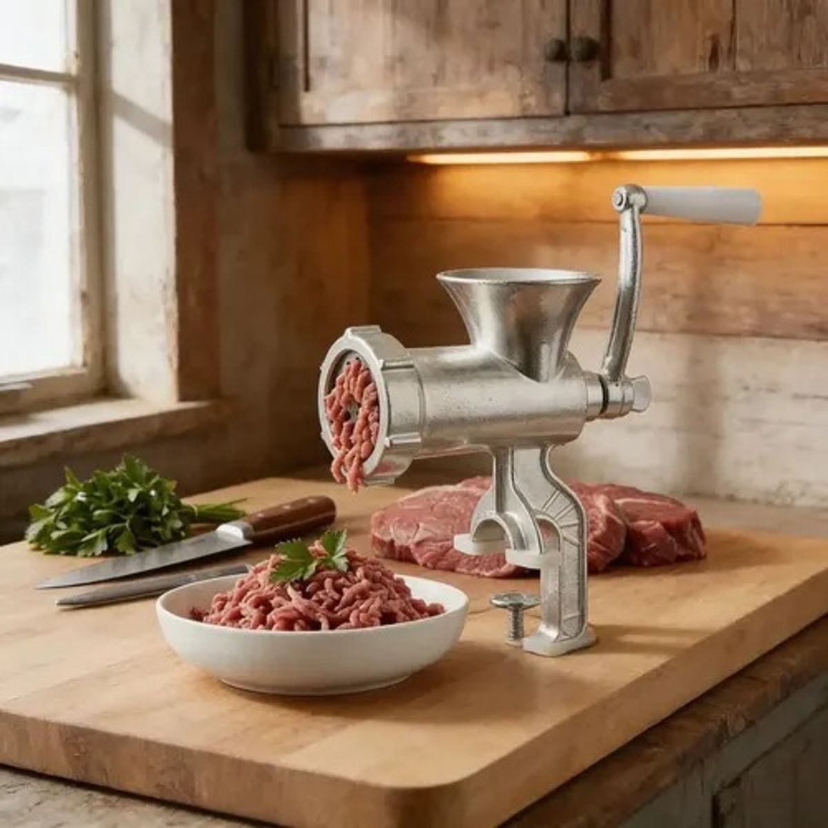 MP - Moledora Manual de Carne De Metal Lavable