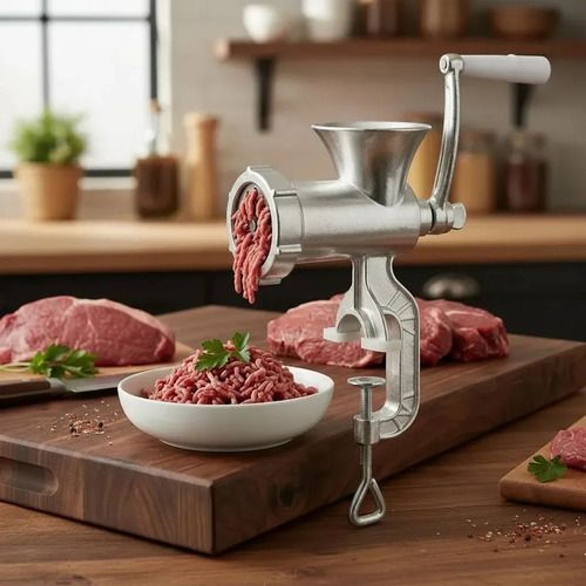 MP - Moledora Manual de Carne De Metal Lavable