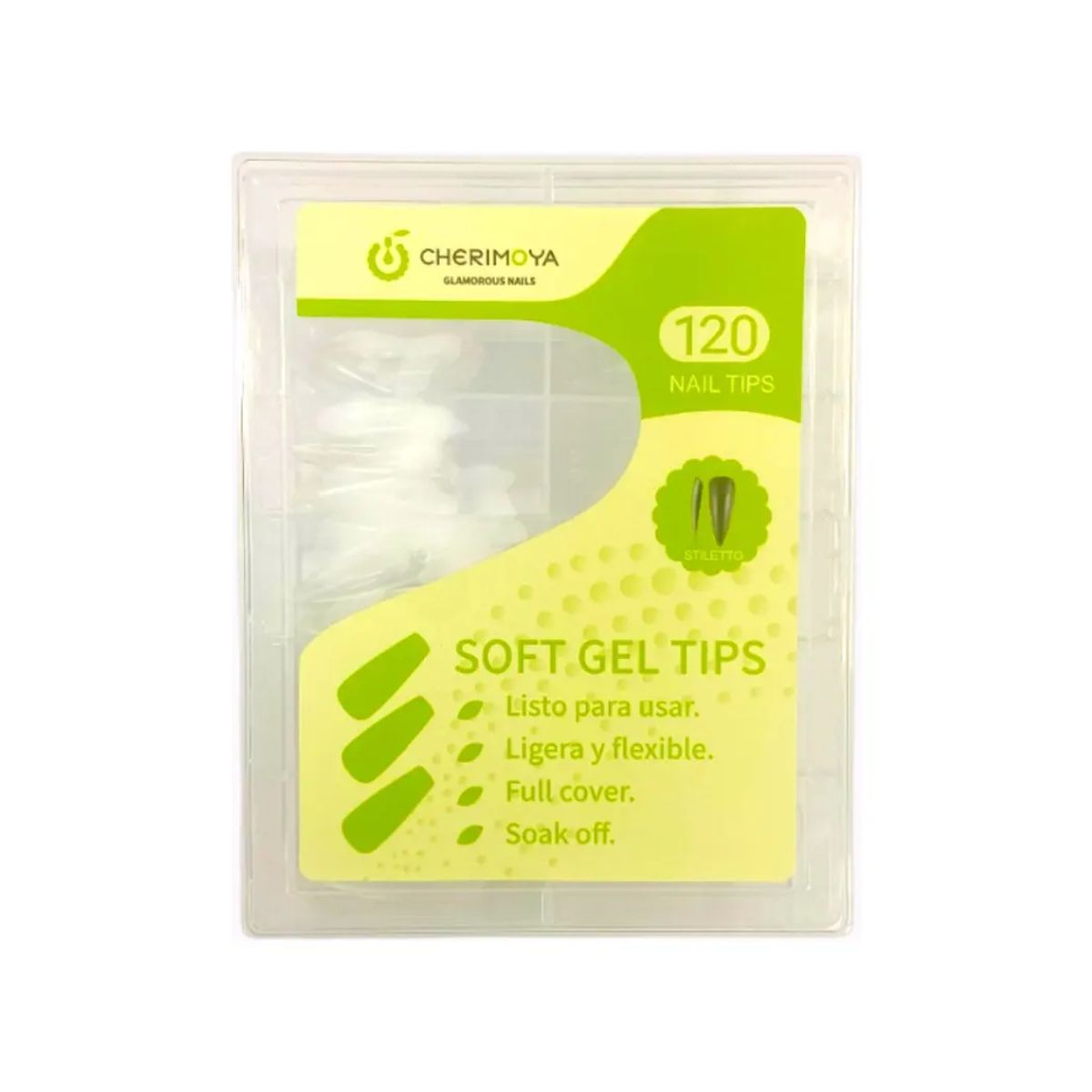 GENERICO - Tips Soft Gel Stiletto 120 pcs