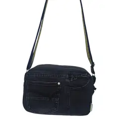 GENERICO - Cartera Bandolera MARISI denim negro-dorado