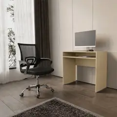 ARTHOME - Combo Oficina New York 1 Escritorio Cartagena + Silla Ergonomica Negra