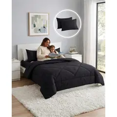 GENERICO - Set Plumón Nórdico Sábanas Y Almohada Descanso Premium Plaza y Media