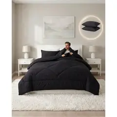 GENERICO - Set Plumón Nórdico Sábanas Y Almohada Descanso Premium King