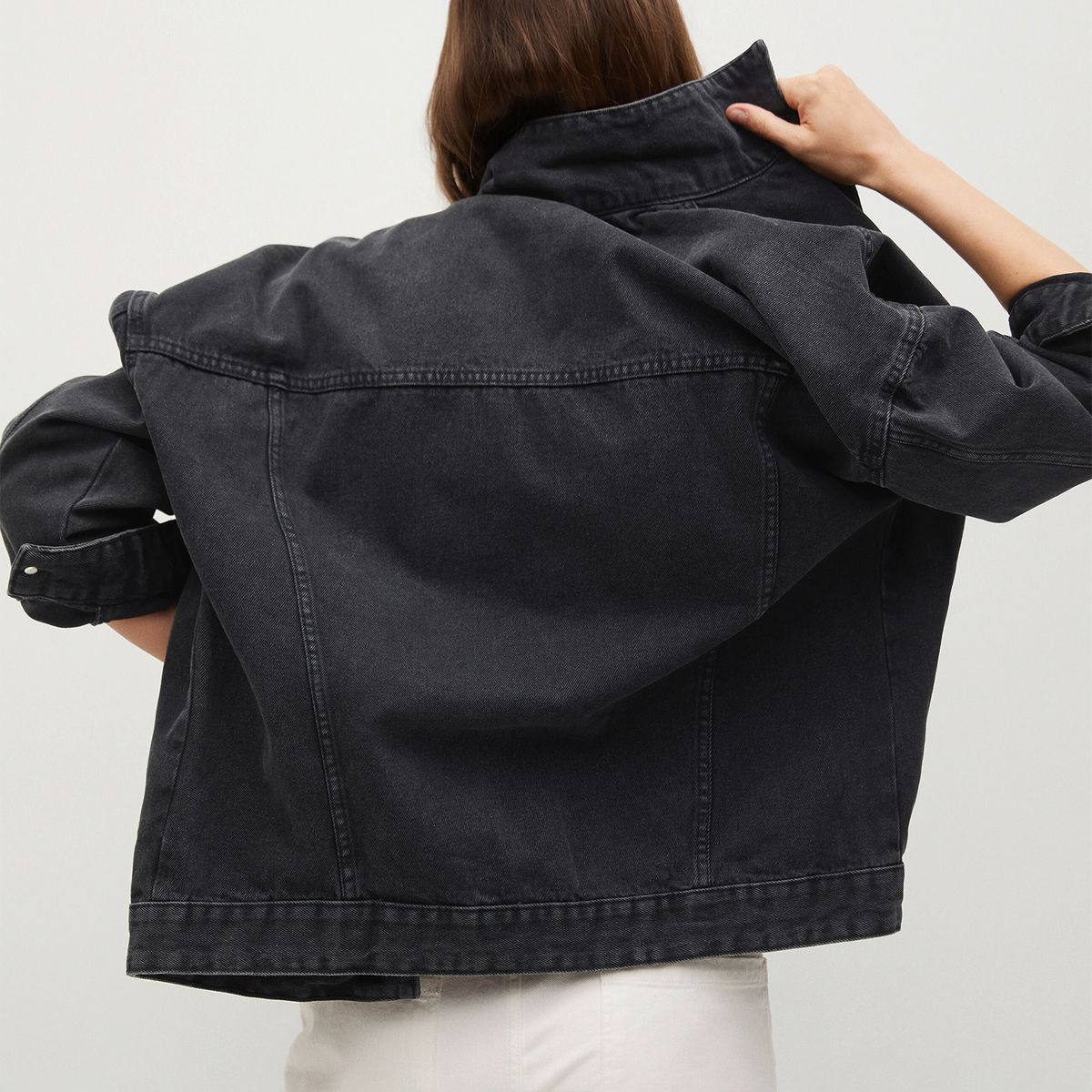 MANGO - Chaqueta Denim Oversize Seul Mujer