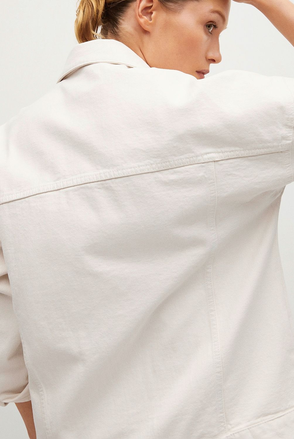 MANGO - Chaqueta Denim Oversize Seul Mujer