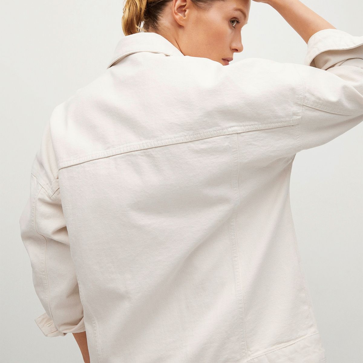 MANGO - Chaqueta Denim Oversize Seul Mujer