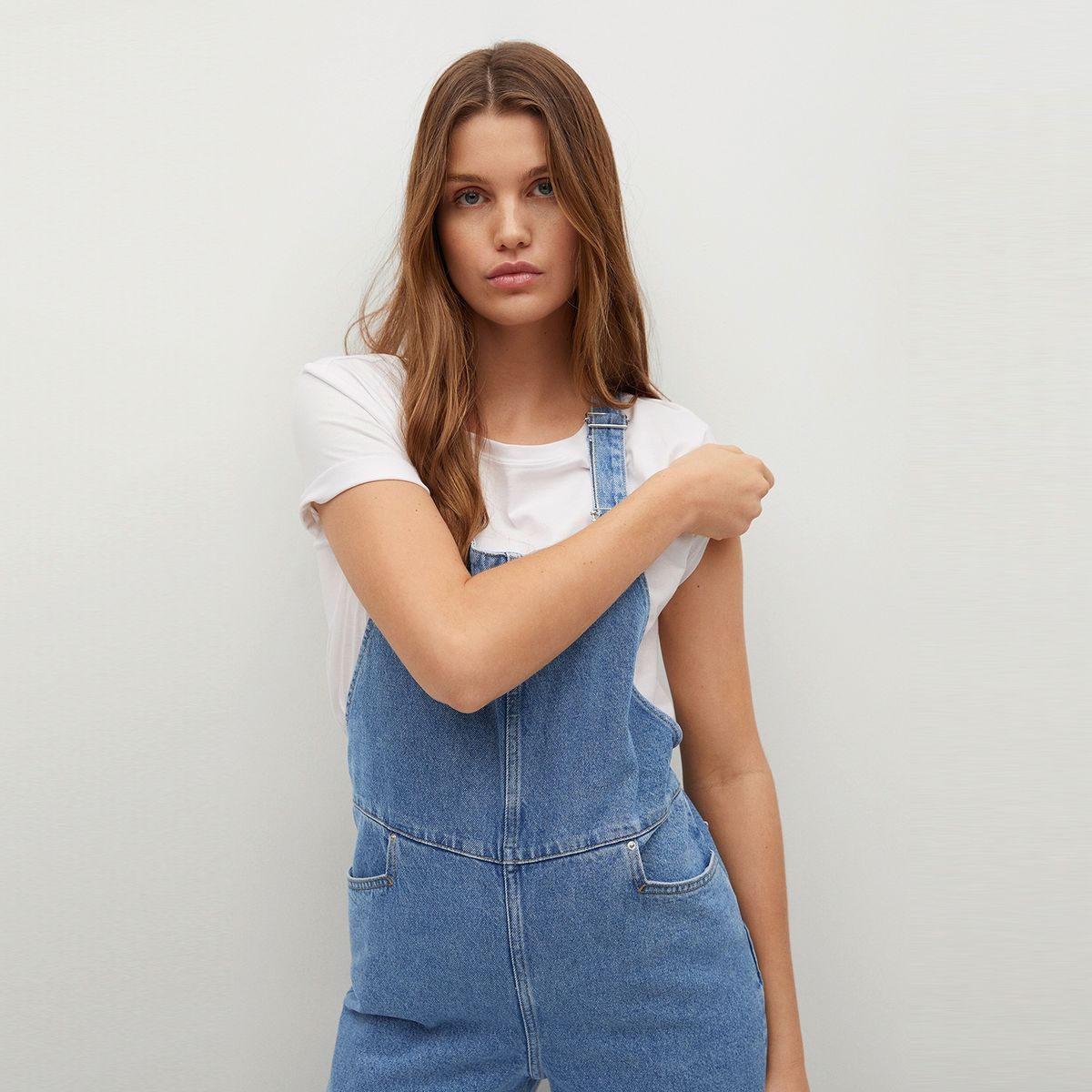 MANGO - Jardinera Larga Denim Ares Mujer