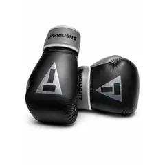 GENERICO - Guantes de Boxeo ProfesionaL STARLIGHT 14 oz NEGRO GRIS
