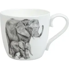KONITZ - Mug de Porcelana 400 ml - Wild Life Elephants