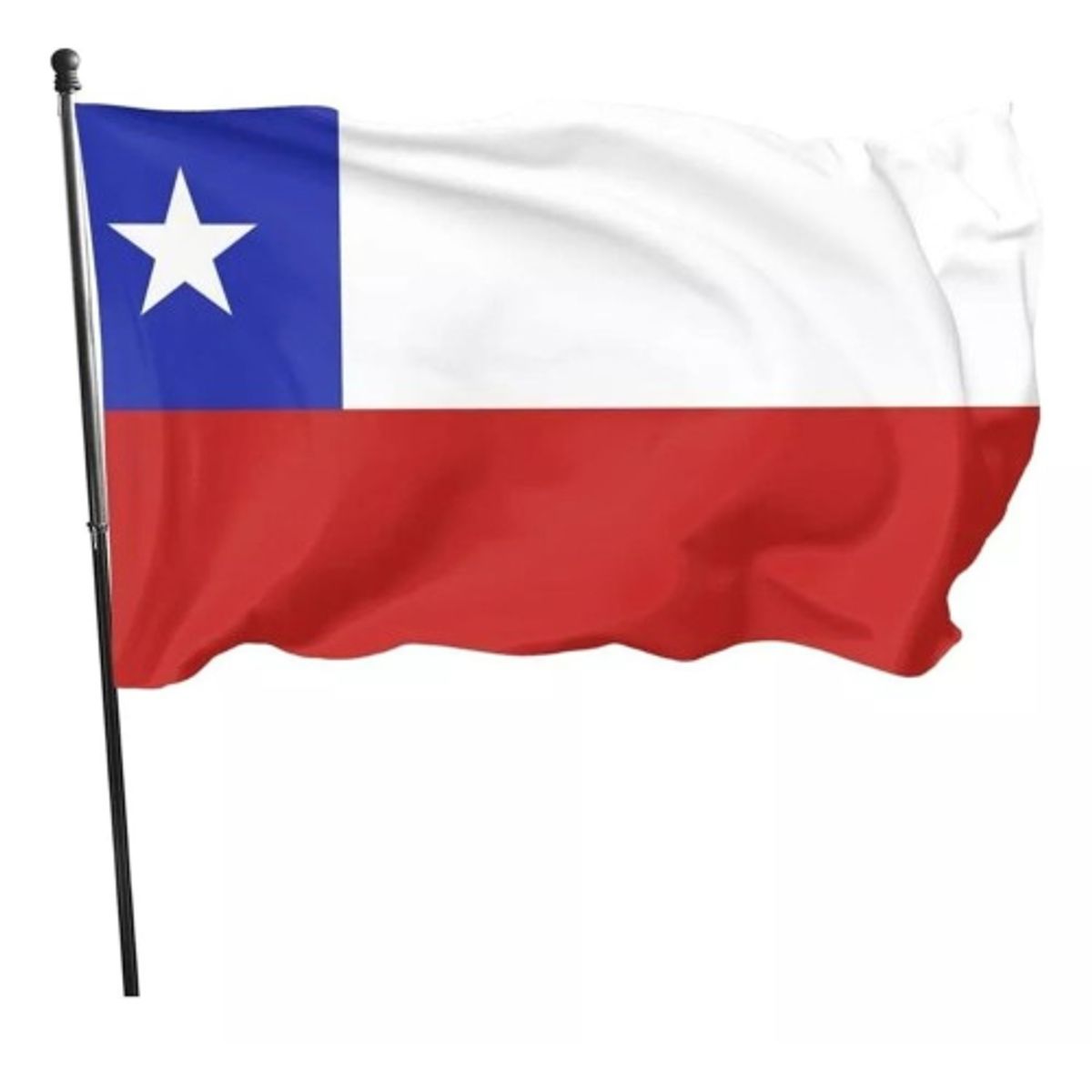 GENERICO - Bandera de Chile 120 x 180 cm – Ideal para Celebraciones y Decoración