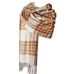 VIVAFELICIA - Bufanda Chal Cashmere Highlands Beige