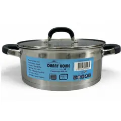 GENERICO - Olla Con Tapa De Acero Inoxidable (20 × 7.0 cm)
