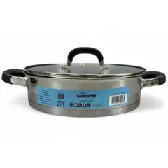 GENERICO - Olla Con Tapa De Acero Inoxidable (22 × 5.5 cm)