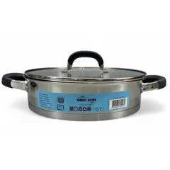 GENERICO - Olla Con Tapa De Acero Inoxidable (20 × 5.5 cm)