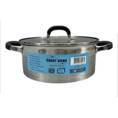 GENERICO - Olla Con Tapa Para Cocinas Normales e Inducción (24 × 9.0 cm)