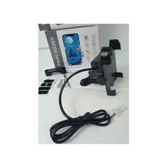 GENERICO - Soporte de teléfonos para motos y scooter con cargador