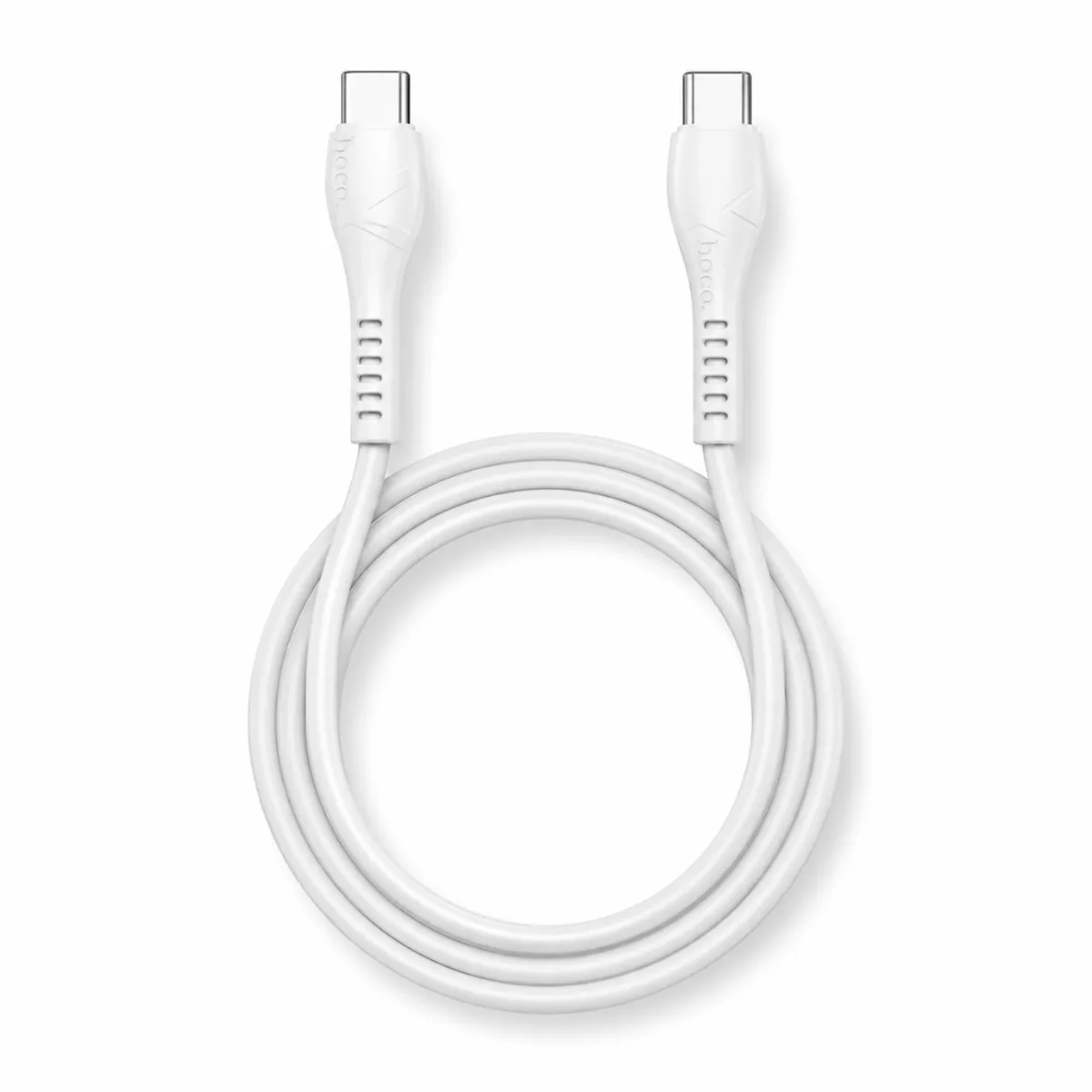 HOCO - Cable USB C A USB C Carga Rapida 60W 1 Metro Blanco